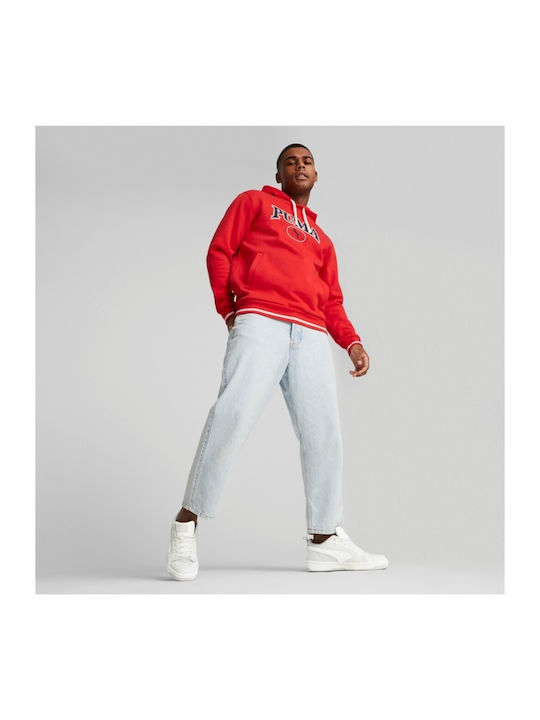 Sweatshirt mit Kapuze Rot