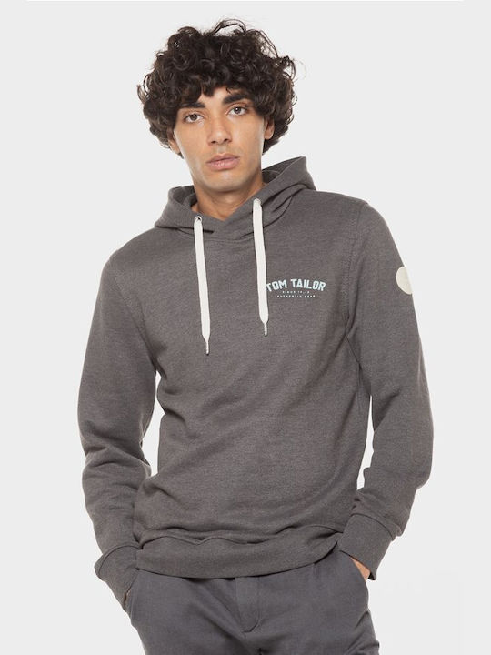 Tom Tailor Men's Sweatshirt with Hood Gray