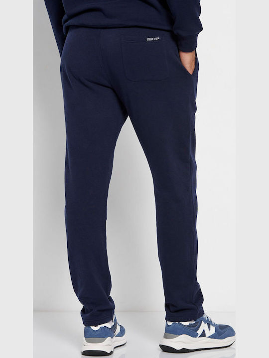 Sweatpants with Elastic Navy Blue