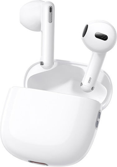 Baseus Bowie WX5 Earbud Bluetooth Handsfree Ακουστικά με Θήκη Φόρτισης Λευκά