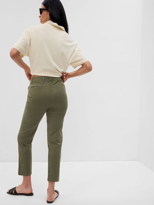 GAP Women's Cotton Trousers Khaki