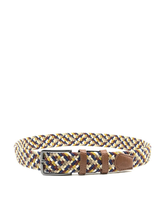 Elastic Men's Belt Knitted Multicolored