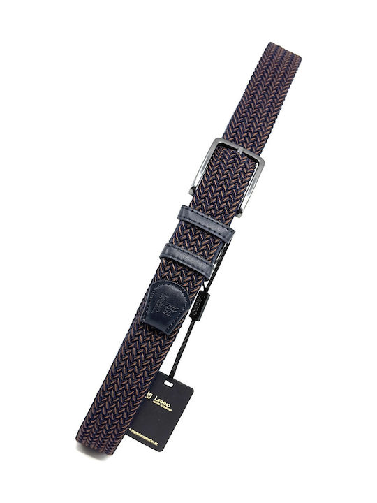 Elastic Men's Belt Knitted Blue