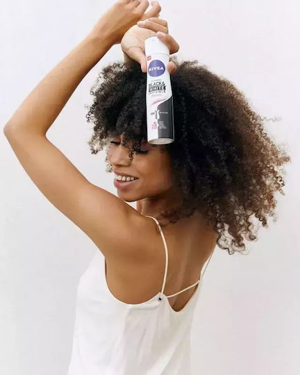 Nivea Black & White Invisible Original Quick Dry Anti-perspirant Αποσμητικό 48h σε Spray 150ml