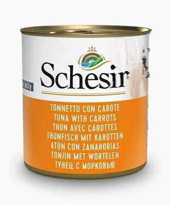 Schesir Canned Wet Dog Food with Carrot 1 x 285gr