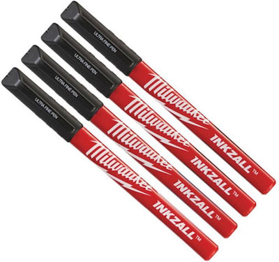 Milwaukee Permanent Markers Black 4pcs