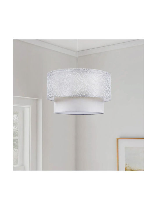 Megapap Barnhart Κρεμαστό Φωτιστικό Λευκό με Ντουί E27 30x30x70εκ.