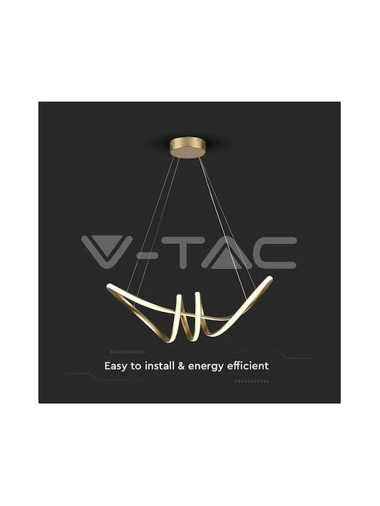 V-TAC Designer Ceiling Light White LED with Warm White Light 72x30x100cm