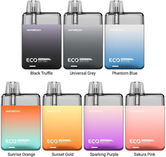 Vaporesso Eco Nano Pod Kit 6ml with Built-in Battery 1000mAh Universal Grey