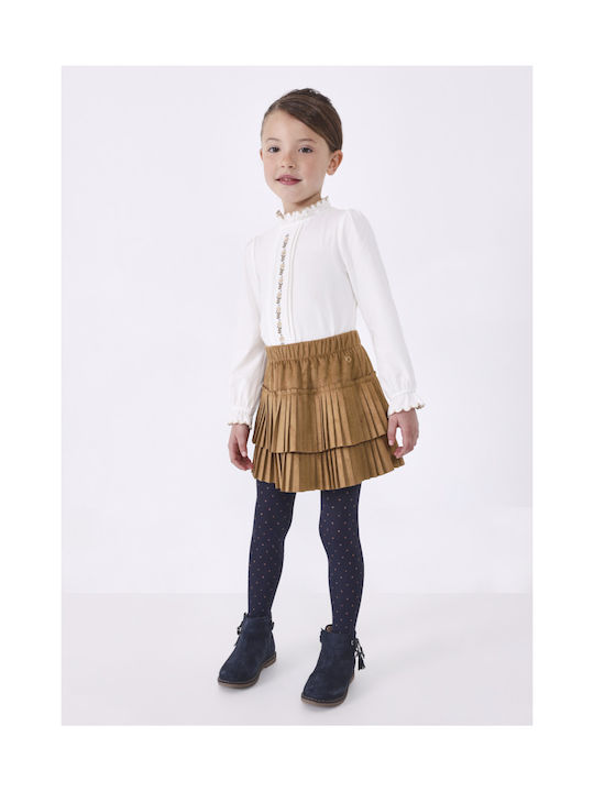 Mayoral Kids Skirt Brown