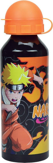 Gim Cars On The Road Kids Aluminium Water Bottle Set Disney Cars with Screw-On Cap Non Spill Multicolour 520ml