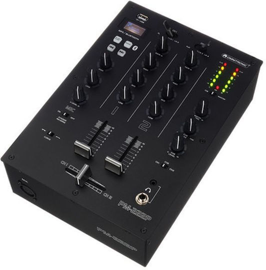 Omnitronic PM-222P PM-222P Ψηφιακός Μίκτης 2 Καναλιών / 1 Εισόδο XLR & Bluetooth