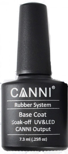 Canni Rubber Base Coat Основно покритие за Полу-перманентни Лакове Гума 7.3мл