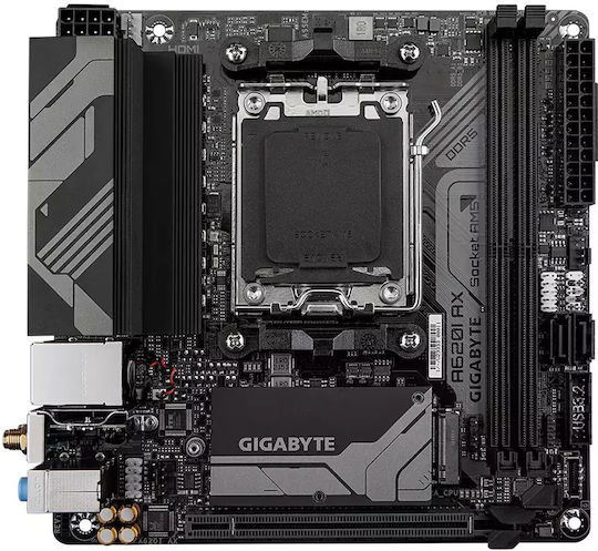 Gigabyte A620I AX rev. 1.0 Wi-Fi Motherboard Mini ITX with AMD AM5 Socket
