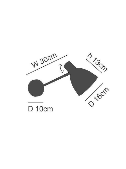 Home Lighting Μονό Σποτ με Ντουί E27 σε Μαύρο Χρώμα