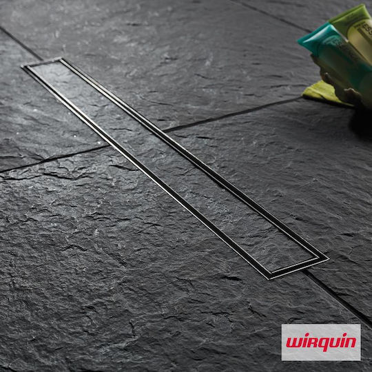 Wirquin Venisio Slim Kanal Boden mit Länge 50cm Silber