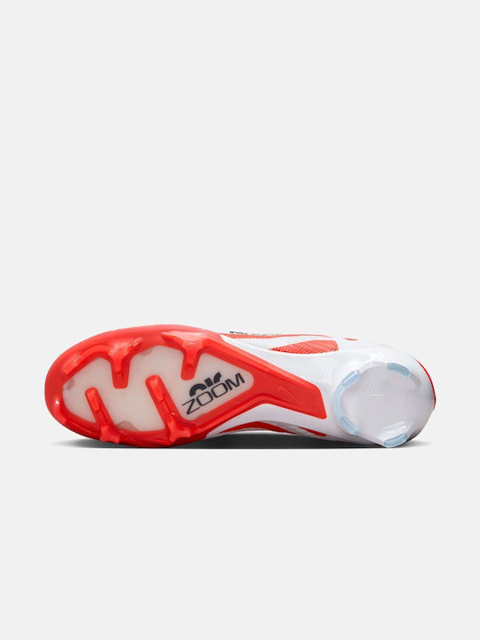 Nike Zoom Mercurial Vapor 15 Elite FG Niedrig Fußballschuhe mit Stollen Bright Crimson / Black / White