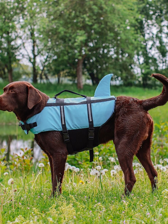 Nobby Shark Dog Life Jacket Waterproof Small Light Blue 30cm