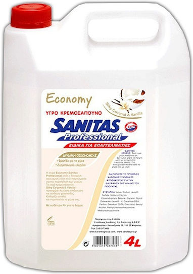 Sanitas Professional Κρεμοσάπουνο Χεριών με Αντισηπτική Δράση 4lt 8571001630