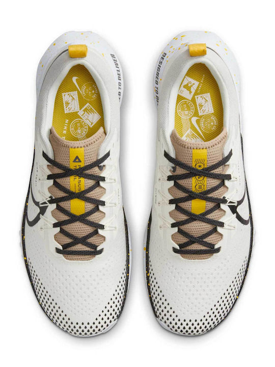React Pegasus Trail 4 Sport Shoes Trail Running White Waterproof with Gore-Tex Membrane