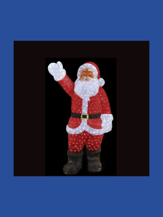 Illuminated Santa Claus Red 120cm