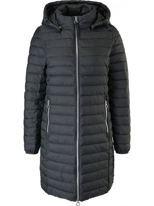 Red Label Kurz Damen Puffer Jacke Schwarz