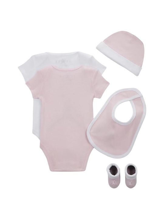 Jordan Baby Bodysuit Underwear Set Short-Sleeved Pink 2pcs