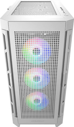 Cougar Duoface Pro RGB Gaming Middle Tower Carcasă Calculator cu Fereastră Laterală Alb