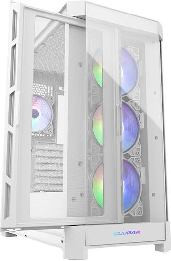 Cougar Duoface Pro RGB Gaming Middle Tower Carcasă Calculator cu Fereastră Laterală Alb