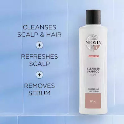 Nioxin Cleanser System 3 Color Safe Șampoane de Menținere a Culorii pentru Colorat Păr 1x1000ml