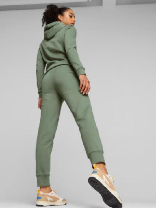 Puma Pantaloni de trening pentru femei cu cauciuc Verde