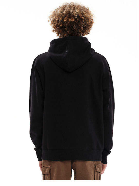 Emerson Herren Sweatshirt mit Kapuze Schwarz