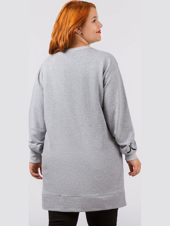 Long Women's Sweatshirt Gray