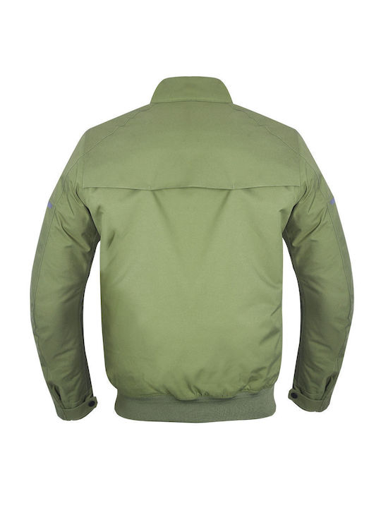Oxford Winter Men's Motorcycle Jacket Waterproof Green