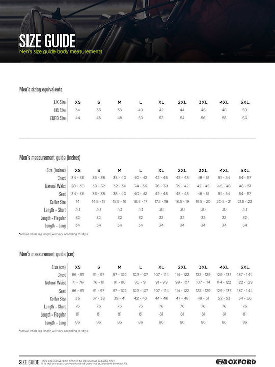 Oxford Delta Winter Men's Motorcycle Jacket Waterproof Black