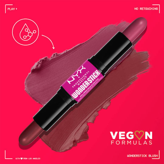 NYX Professional Makeup Stick Ρουζ 04 Deep Magenta - Ginger 8gr