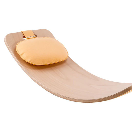 Curve Lab Spielzeug Balance Spielzeug Holzbrett Perfect Arc Light Salmon Felt & Light Salmon Felt Kissen