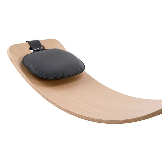 Curve Lab Spielzeug Balance Spielzeug Holzbrett Perfect Arc mit Filz Dunkelgrau & Amp Kissen Dunkelgrau