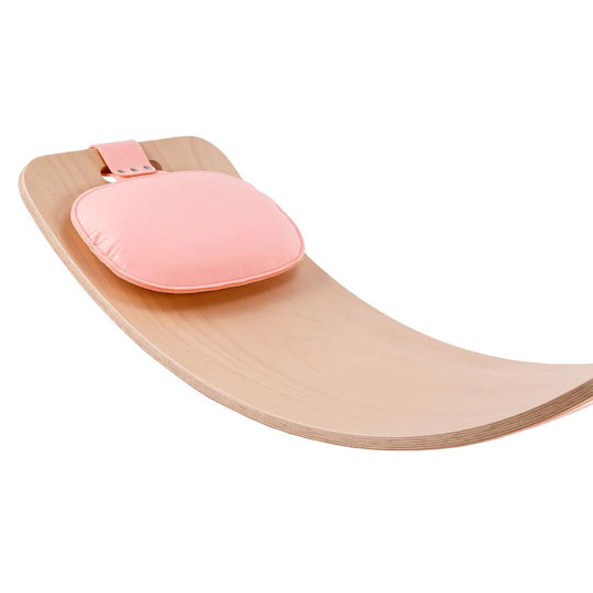 Curve Lab Spielzeug Balance Spielzeug Holzbrett Perfect Arc mit Filz Rosa & Amp Kissen Rosa