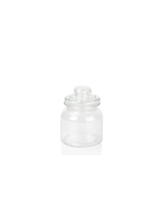 Andrea House Allgemeine Verwendung Glasvase mit Deckel Transparent 600ml 1 Stück
