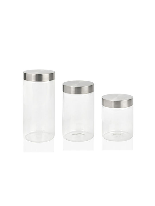 Andrea House Allgemeine Verwendung Glasvase mit Deckel Transparent 700ml 1Stück