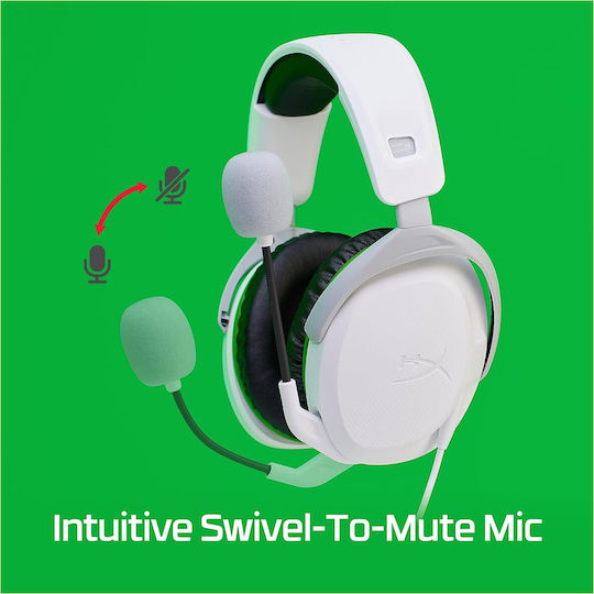 HyperX CloudX Stinger II For Xbox Over Ear Gaming Headset με σύνδεση 3.5mm Λευκό for XBOX