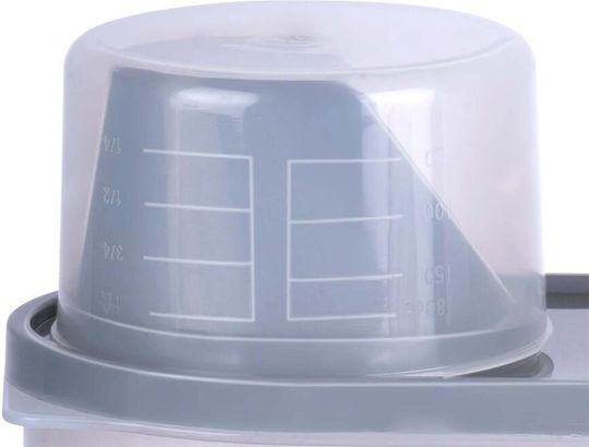 Alpina Appliances Cereal Jar with Lid Plastic Transparent 2400ml 1 Piece
