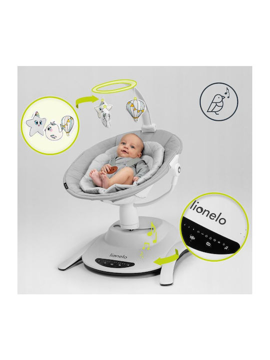 Lionelo Electric Baby Relax Bella with Music Gray for Child up to 9kg