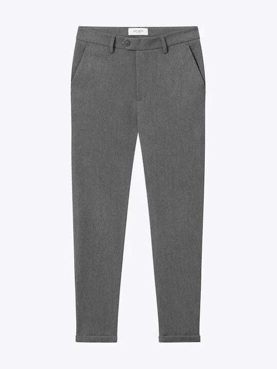 Les Deux Como Herrenhose Anzughose Elastisch in Slim Passform Dark Grey