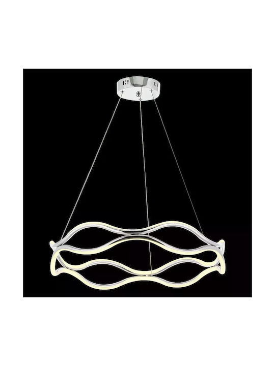 Pendant Light LED with Warm to Cool White Light Silver