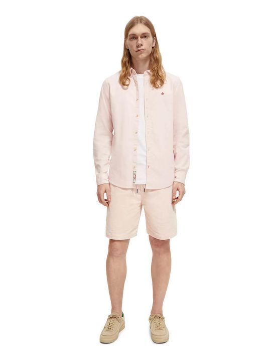 Scotch & Soda Corduroy Κοτλέ Πουκάμισο Ροζ