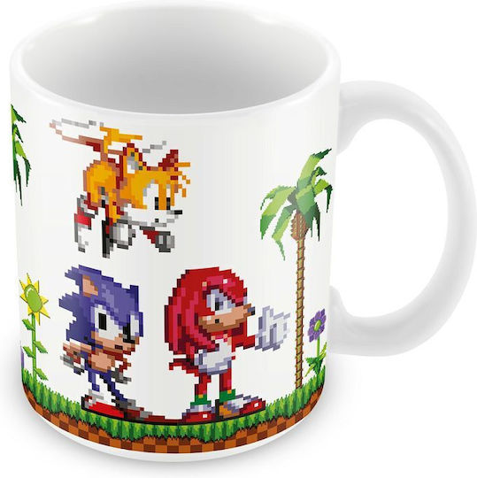 Grupo Erik Sonic Retro Becher Keramik Weiß 350ml
