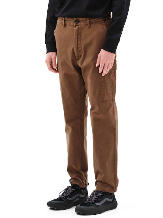 Emerson Men's Trousers Cargo Elastic Brown