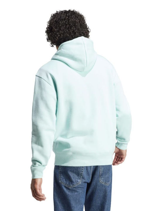 Adidas All SZN Herren Sweatshirt mit Kapuze Hellblau